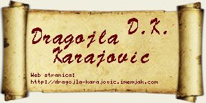 Dragojla Karajović vizit kartica